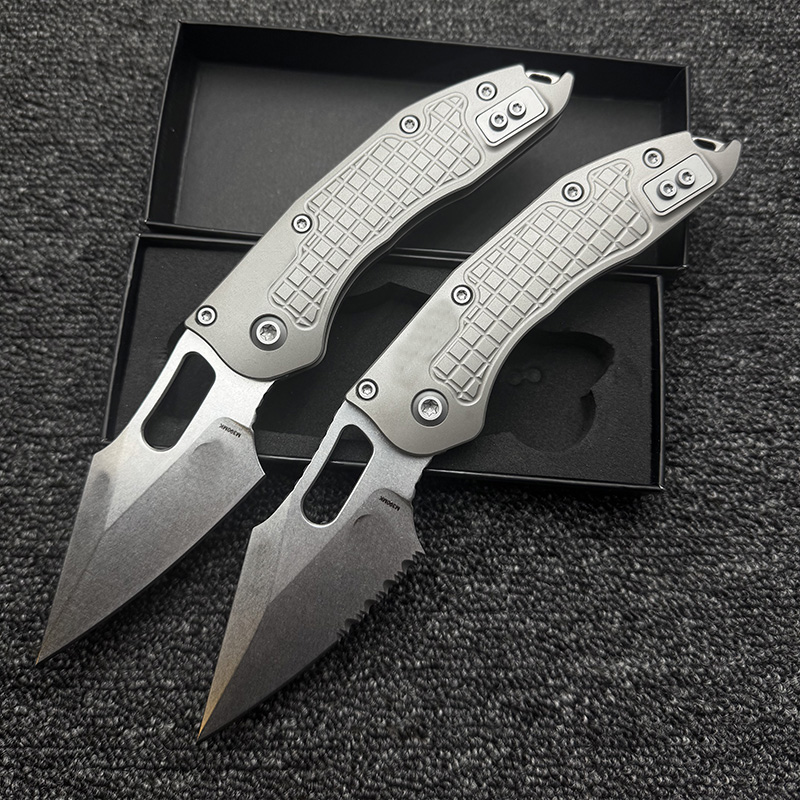 Knife Hunting Fixed Blade - LEMIFSHE point RamL manuel titane poignée