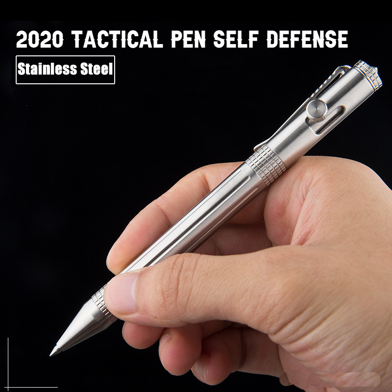 Tactical Pen Tool - Stylo tactique d'auto-défense en acier inoxydable,