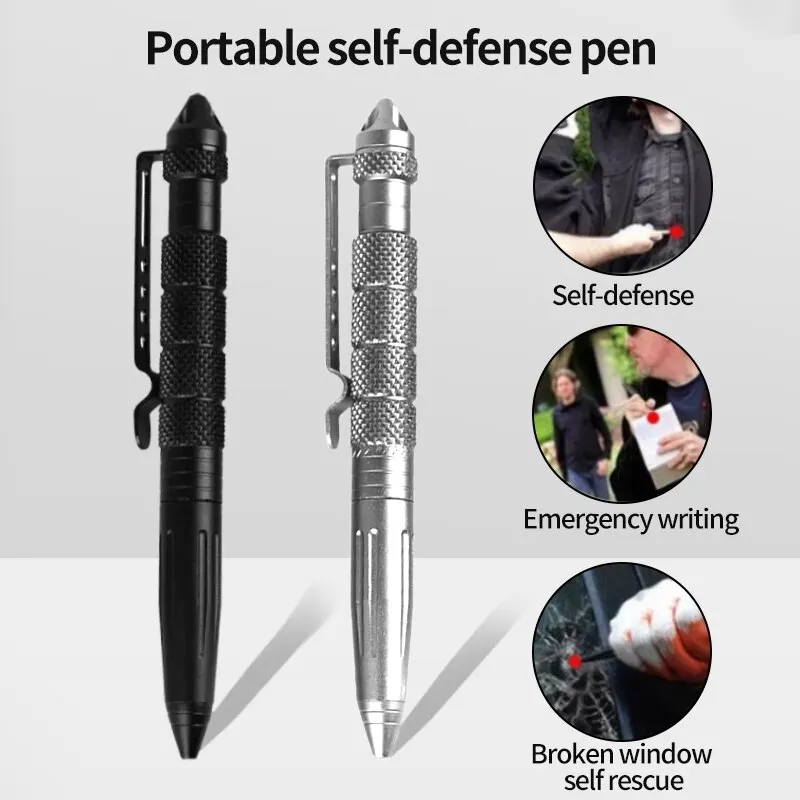 Tactical Pen Tool - Stylo tactique multifonctionnel, auto-défense, survie d'urgence,