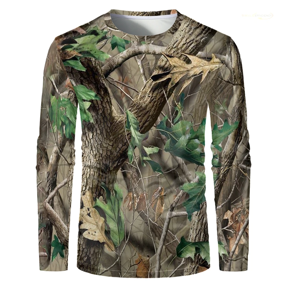 T-shirt de chasse en camouflag - Hunting And Camping In Forest avis et prix