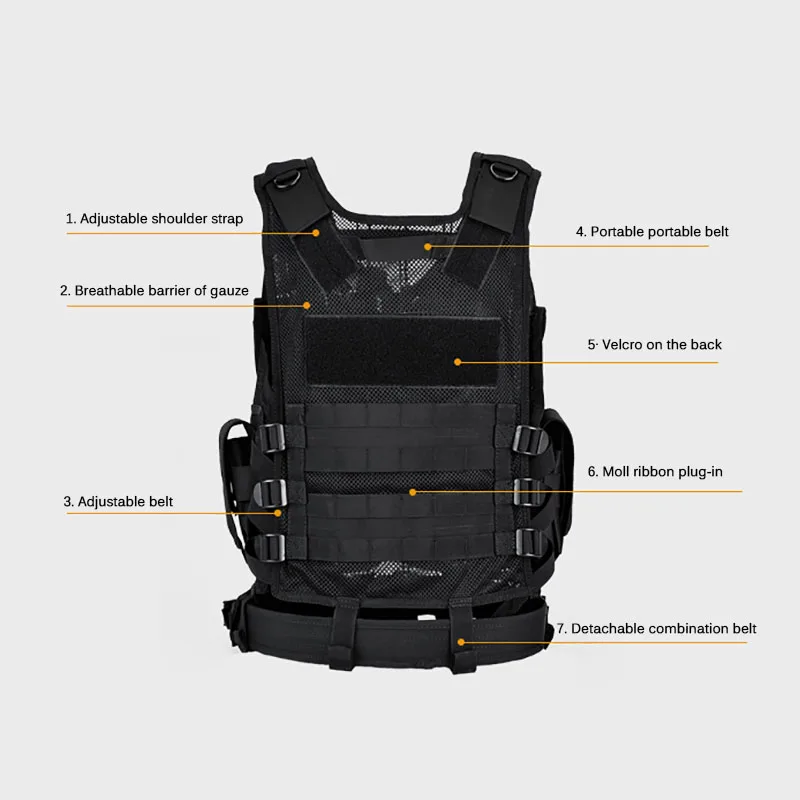 Gilet tactique Molle réglable, - Hunting Outdoor Game avis et prix