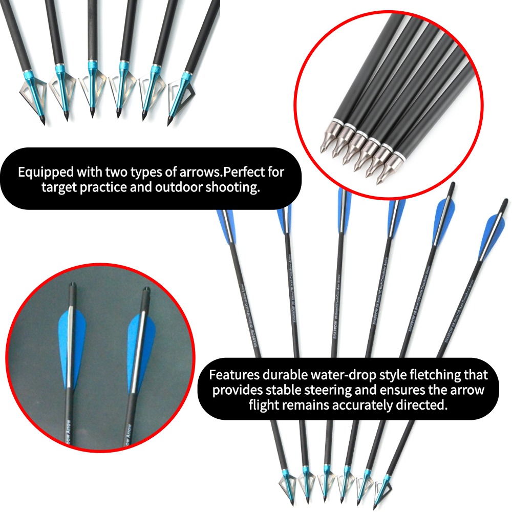 6/12 pièces 16/17/18/20/21/22  - Crossbow Bolt Broadhead avis et prix