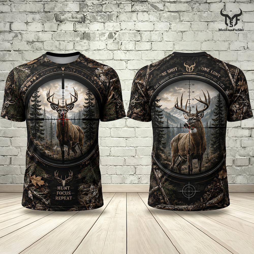 Nouveau T-shirt de chasse pour - Hunting And Camping In Forest avis et prix