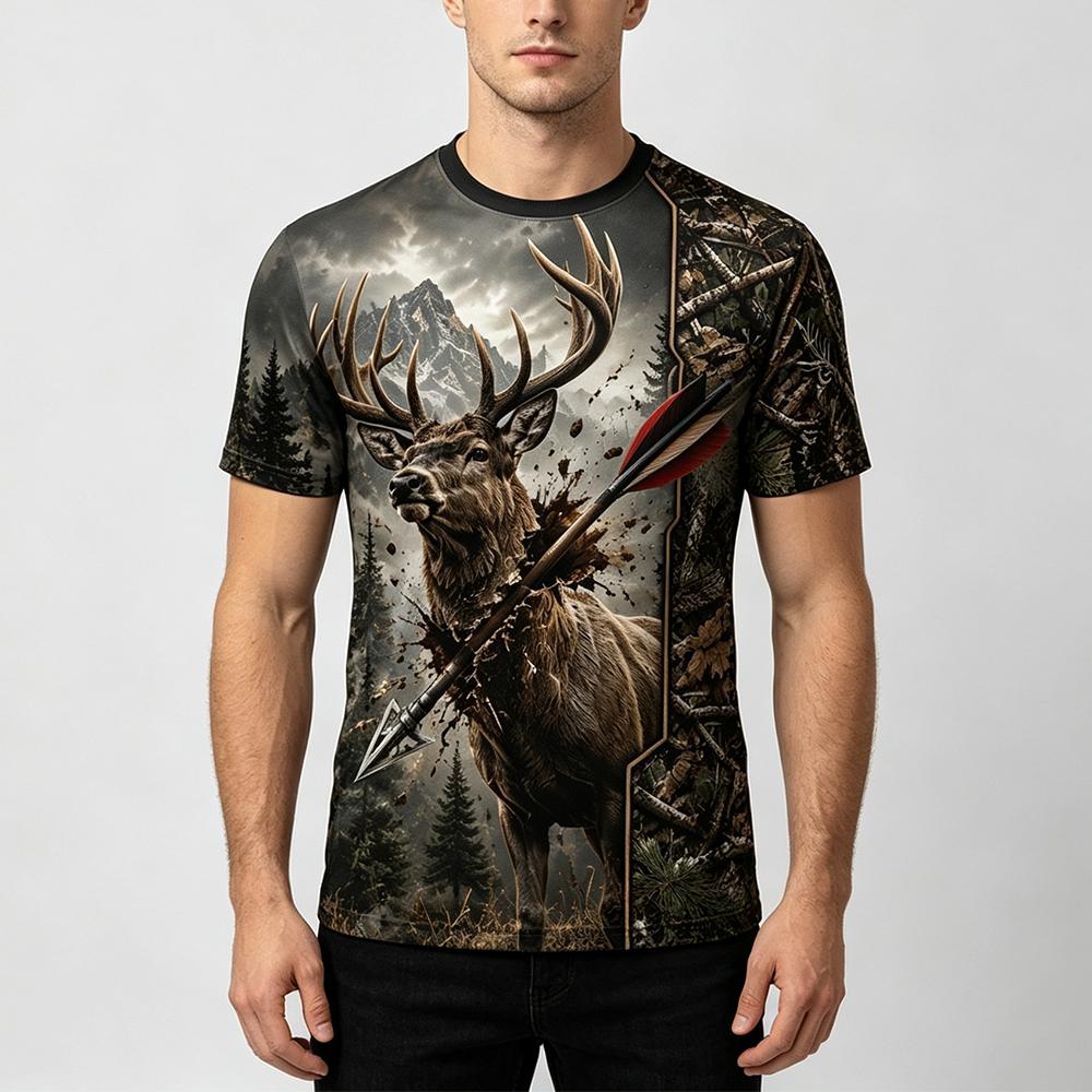 Nouveau T-shirt de chasse pour - Hunting And Camping In Forest avis et prix